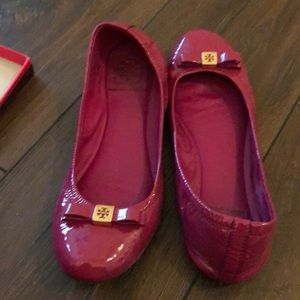 Mauve pink ballerina shoe